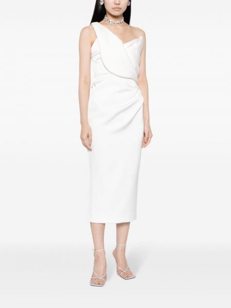 Asimetriškas vakarinė suknelė Rachel Gilbert balta