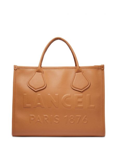 Læder shopping bag Lancel brun