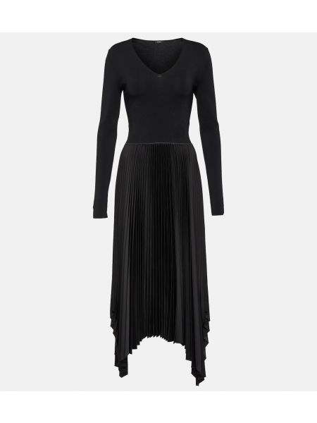 Плиссированное платье миди dubois Joseph черный