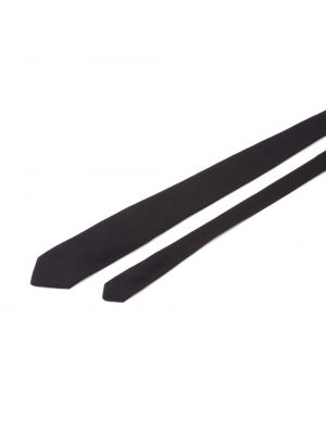 Černá hedvábná kravata Prada