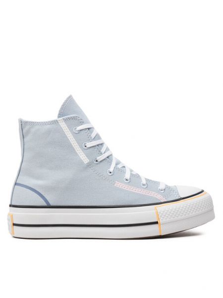 Sneakers με πλατφόρμα με μοτίβο αστέρια Converse Chuck Taylor All Star μπλε