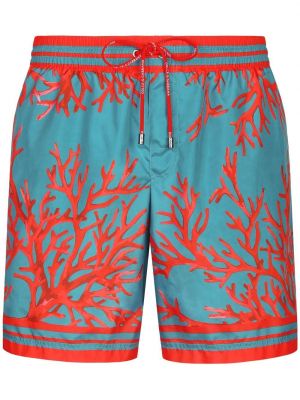 Trykt shorts Dolce & Gabbana blå