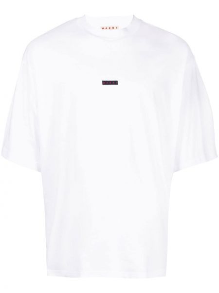 Majica z vezenjem Marni bela