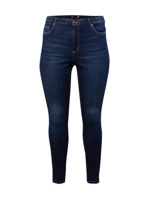Vero Moda Curve Jeans 'PHIA'  albastru închis / maro