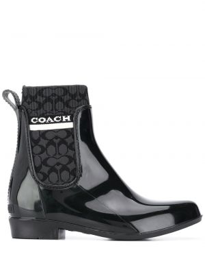 Обувки до глезена Coach черно