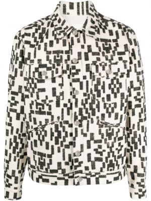 Chemise en coton à imprimé à motif géométrique Marant