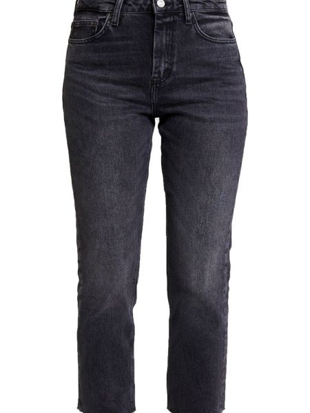 Czarne proste jeansy Topshop