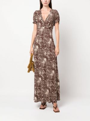 Sukienka mini z nadrukiem w abstrakcyjne wzory Faithfull The Brand