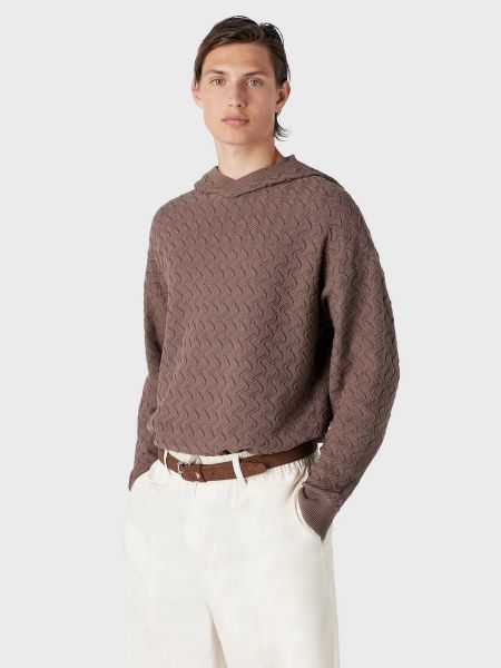 Пуловер Emporio Armani коричневый