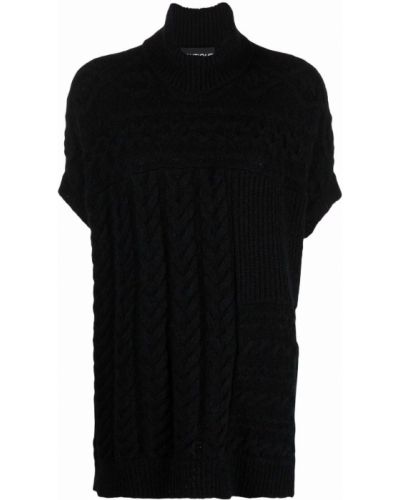 Jersey de cuello vuelto de tela jersey Boutique Moschino negro