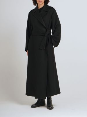 Kašmírový kabát Loro Piana čierna