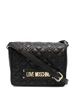 Vattert veske Love Moschino svart