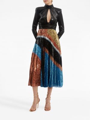 Midi šaty s flitry Rebecca Vallance černé