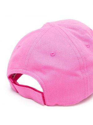 Gorra con bordado Balenciaga rosa