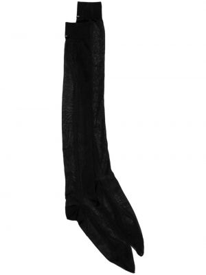 Svilene nogavice Maison Margiela črna