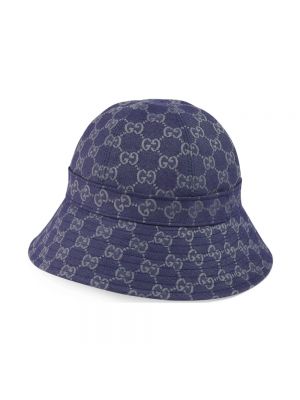 Niebieski kapelusz Gucci