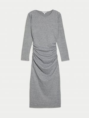 Midi šaty Marks & Spencer šedé