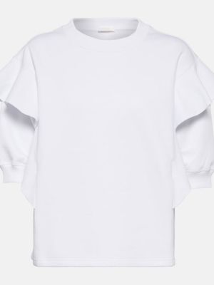 Jersey sweatshirt aus baumwoll Chloã© weiß