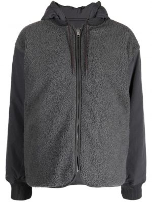 Fleece hoodie Chocoolate grau