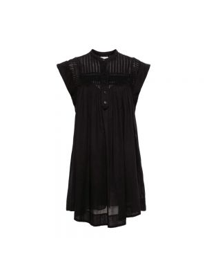 Mini robe en coton à motif étoile Isabel Marant étoile noir