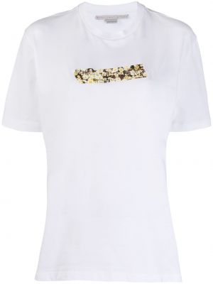 T-shirt con stampa con motivo a stelle Stella Mccartney bianco