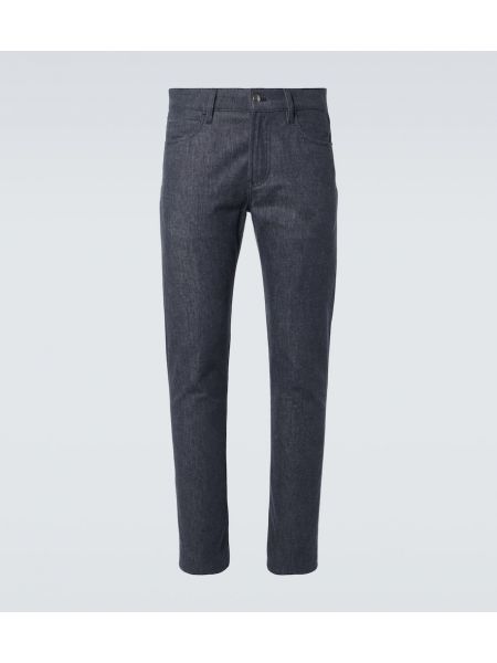 Straight fit jean pantolon Loro Piana mavi