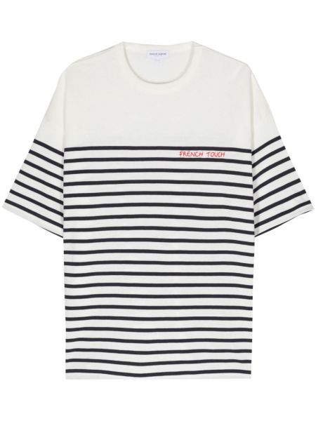 Stribet t-shirt Maison Labiche hvid