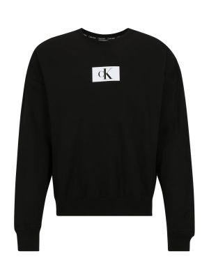 Majica sa dugačkim rukavima Calvin Klein Underwear crna