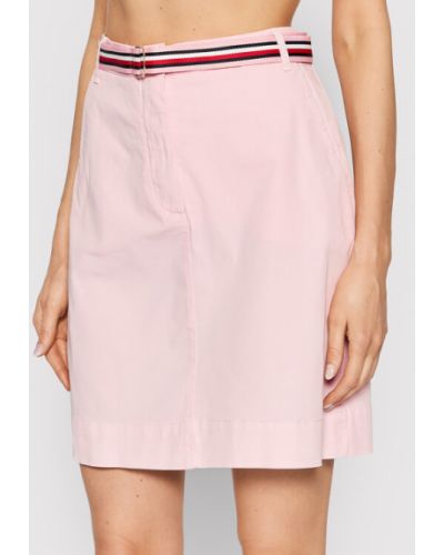 Mini sukně Tommy Hilfiger, růžová