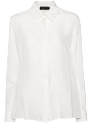 Šilkinė marškiniai Fabiana Filippi balta