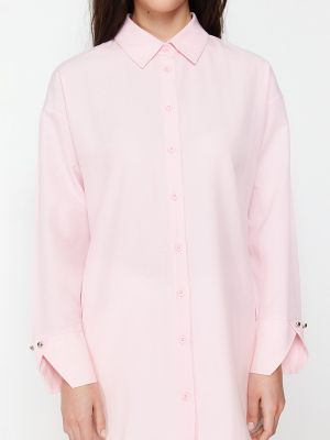 Pletená košile Trendyol růžová