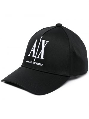 Brodert cap Armani Exchange svart