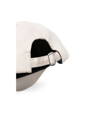 Gorra con bordado de algodón de algodón Ami Paris