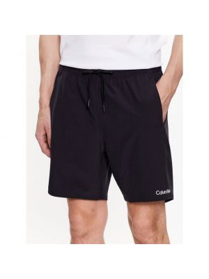 Pantaloni scurți de sport Calvin Klein Performance negru