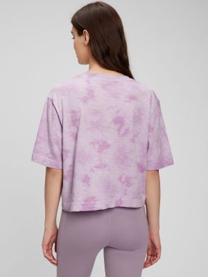 Batikované tričko Gap fialové