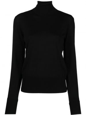 Volneni pulover Sapio črna