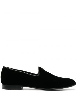 Pantofi loafer de catifea Zegna negru