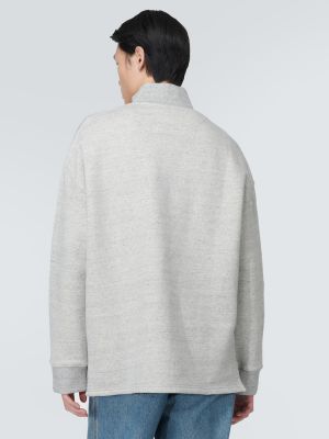 Medvilninis fliso džemperis Loewe pilka