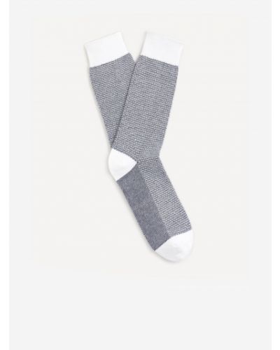 Modré žakárové žakárové ponožky Celio