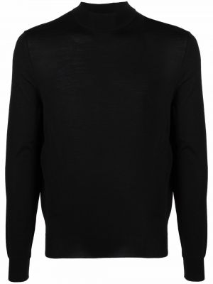 Пуловер от мерино вълна Drumohr черно