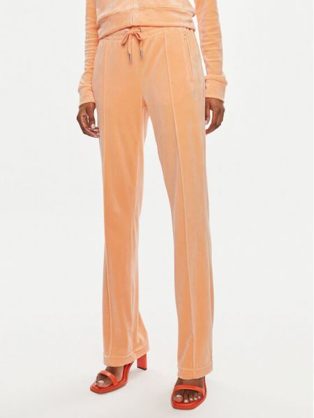 Spodnie sportowe Juicy Couture pomarańczowe