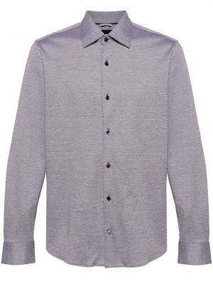 Chemise en coton à imprimé à motif géométrique Boss