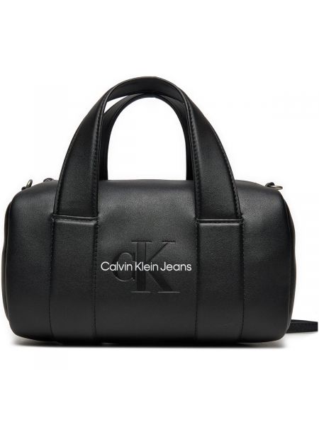 Bačvasta torba Calvin Klein Jeans crna