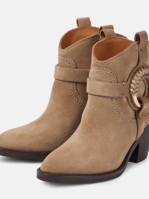 Wildleder ankle boots See By Chloã© beige