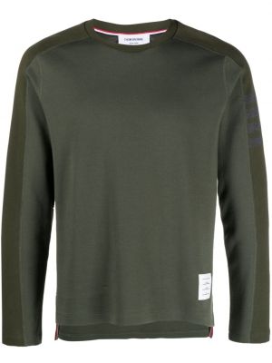 Bavlnené tričko Thom Browne zelená