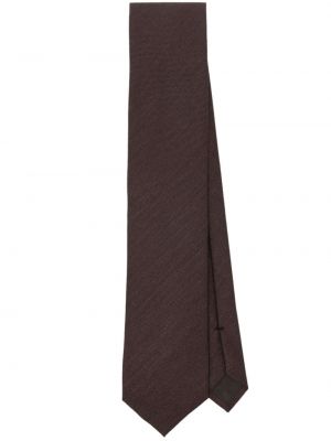 Копринена вратовръзка Tom Ford кафяво