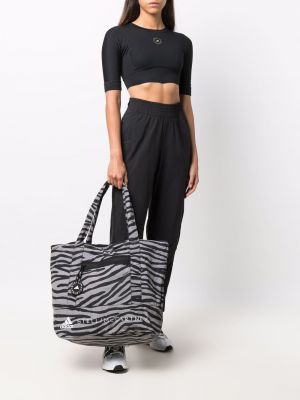 Bolso shopper con estampado Adidas By Stella Mccartney gris