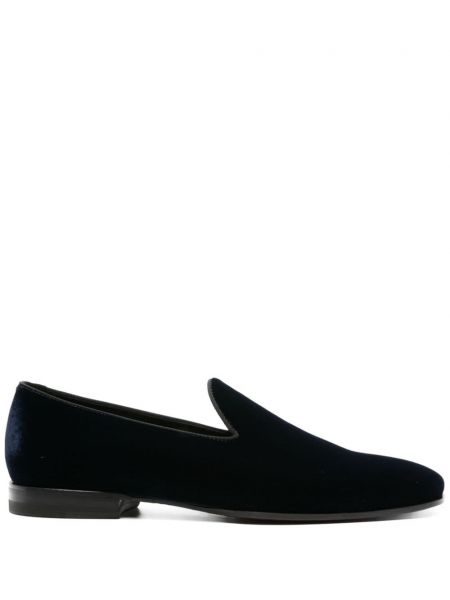 Pantofi loafer de catifea Tagliatore albastru