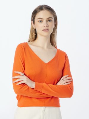 Pulóver Esprit narancsszínű