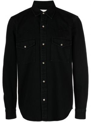 Bavlněná košile Closed černá